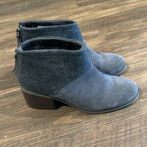 TOMS Loren Suede Wool Ankle Boots 7.5‎
